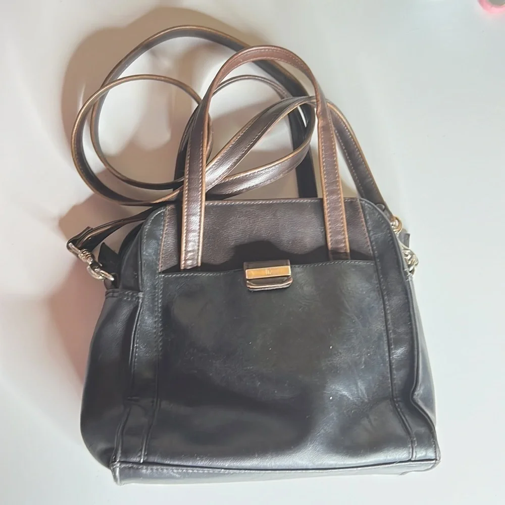 Liz Claiborne Vintage 80’s Crossbody Brown/Black Purse